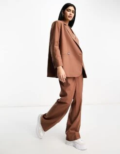 AllSaints Corin Miro Co-ord Suit Trouser In Rust For Women Pink