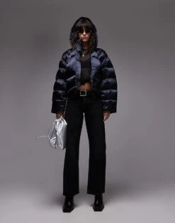 AllSaints Chelsea Hooded Puffer Jacket In Black For Women