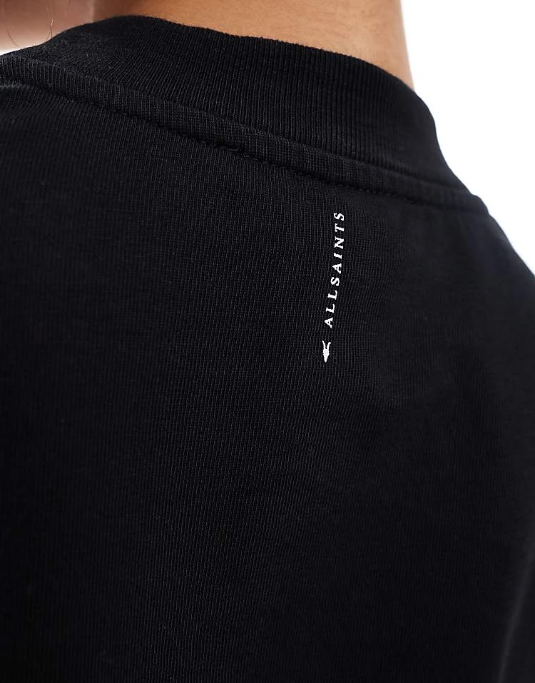 AllSaints Lottie Cropped T-shirt In Black For Women - Image 4