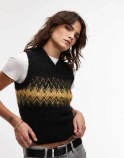 AllSaints Clyde Knit Tank In Black For Women