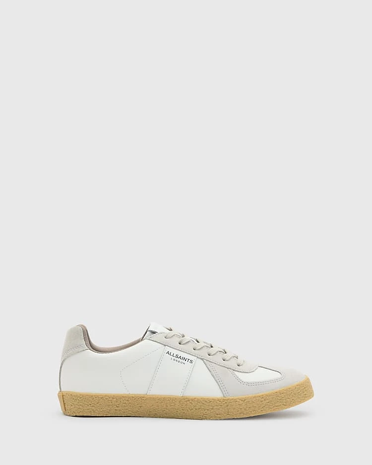 AllSaints Jamie Leather Trainers In White For Women