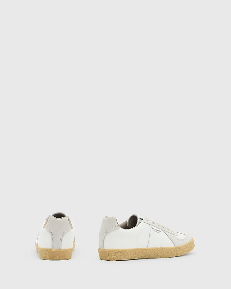 AllSaints Jamie Leather Trainers In White For Women - Image 2