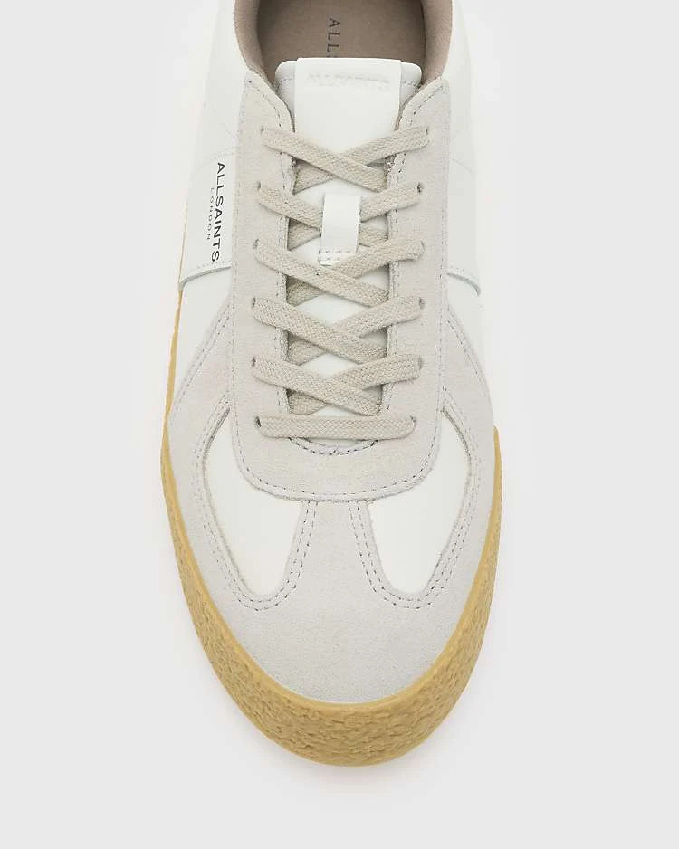 AllSaints Jamie Leather Trainers In White For Women - Image 3