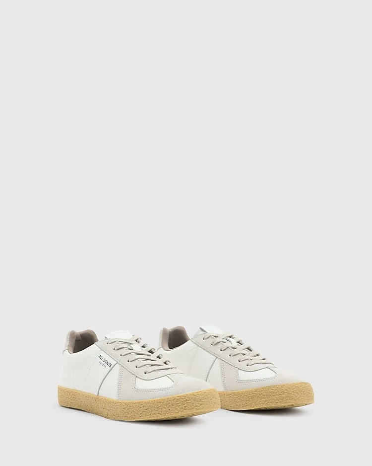 AllSaints Jamie Leather Trainers In White For Women - Image 4