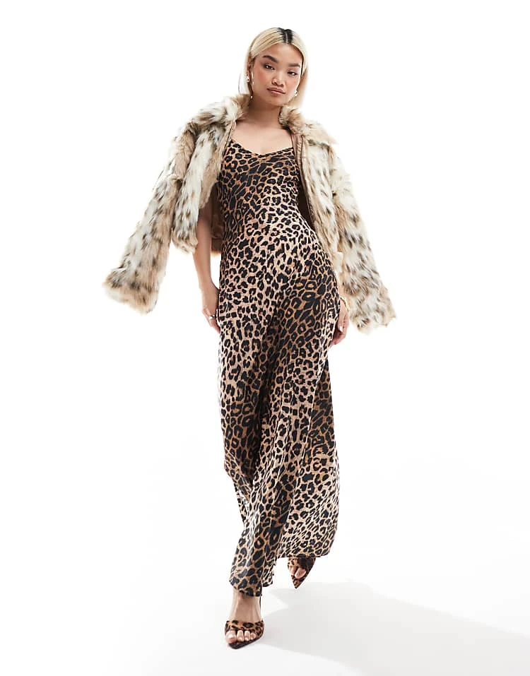 AllSaints Bryony Iona Satin Maxi Slip Dress In Leppo Yellow For Women