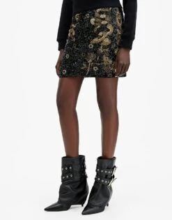 AllSaints Jamilia Mini Skirt In Black For Women