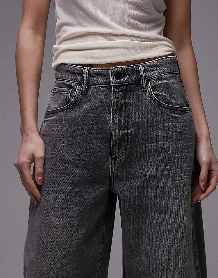 AllSaints Dane Barrel Jeans In Washed Grey For Women - Image 5